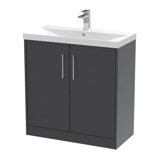 Hudson Reed 800mm Floor Standing 2 Door Vanity & Basin 3