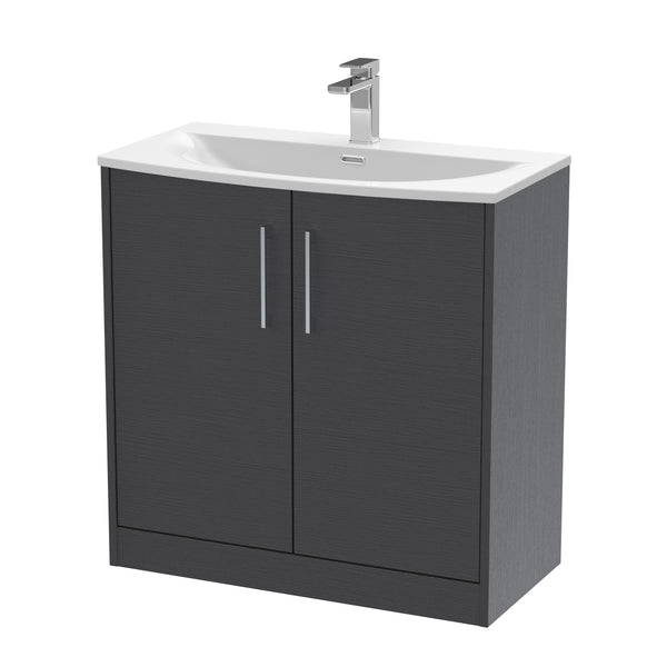 Hudson Reed 800mm Floor Standing 2 Door Vanity & Basin 4
