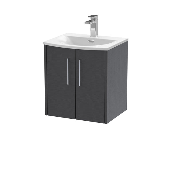 Hudson Reed 500mm Wall Hung 2 Door Vanity & Basin 4