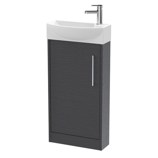 Hudson Reed 440mm Floor Standing 1 Door Unit & 1TH Basin LH