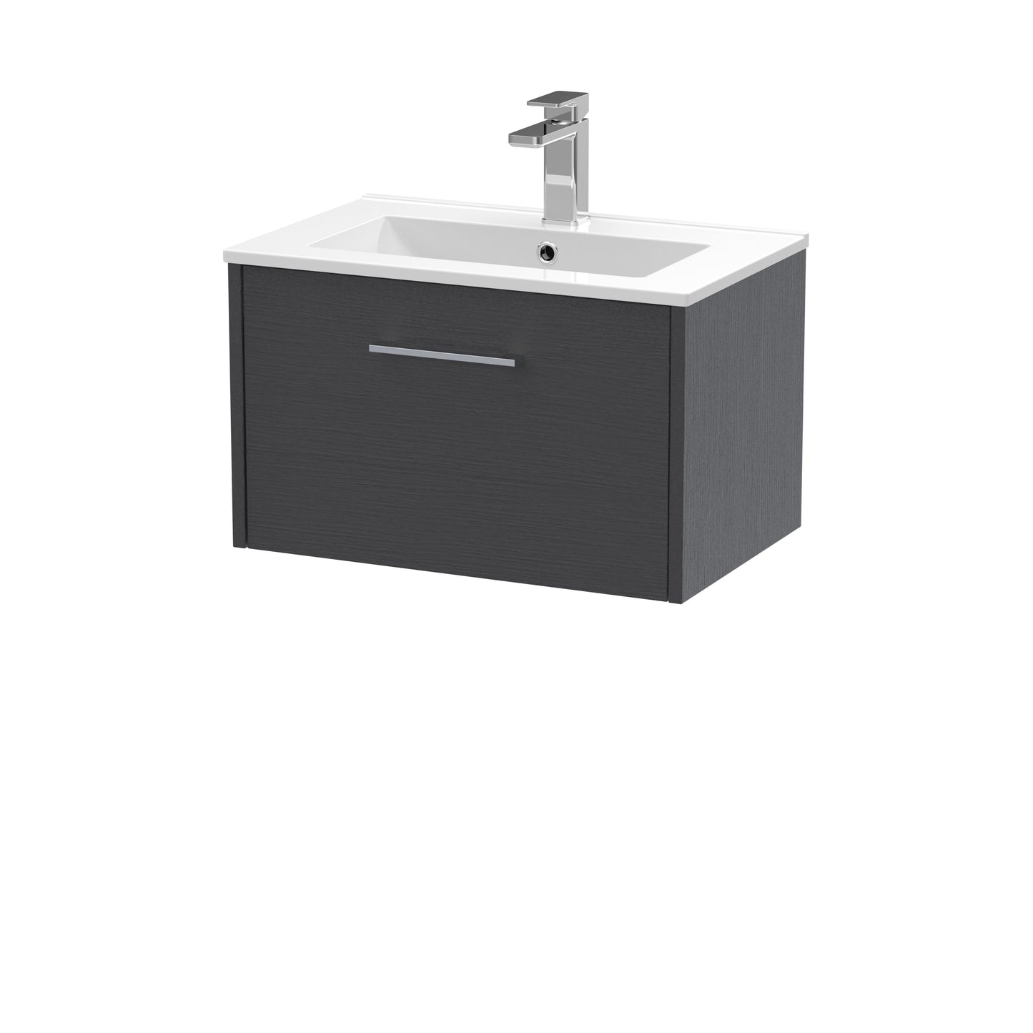 Hudson Reed 600mm Wall Hung Single Drawer Vanity & Basin 2