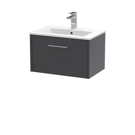 Hudson Reed 600mm Wall Hung Single Drawer Vanity & Basin 2