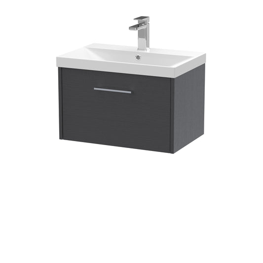 Hudson Reed 600mm Wall Hung Single Drawer Vanity & Basin 3