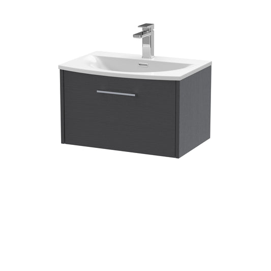 Hudson Reed 600mm Wall Hung Single Drawer Vanity & Basin 4