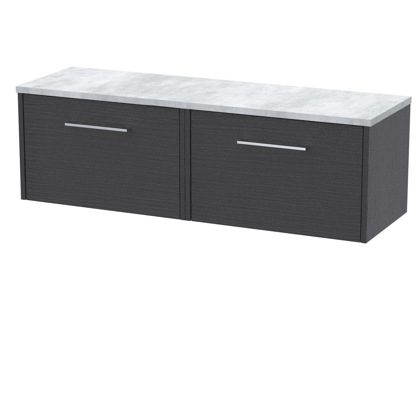 Hudson Reed 1200 Wall Hung 2-Drawer Vanity & Laminate Worktop