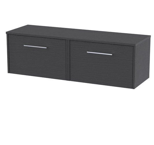 Hudson Reed 1200mm Wall Hung 2 Drawer Vanity & Worktop