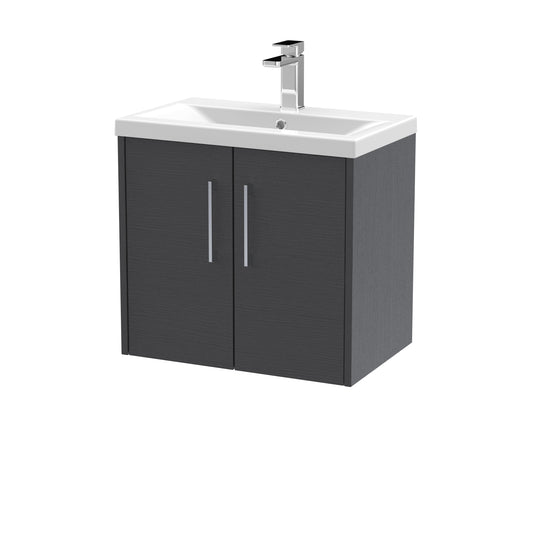 Hudson Reed 600mm Wall Hung 2 Door Vanity & Basin 1