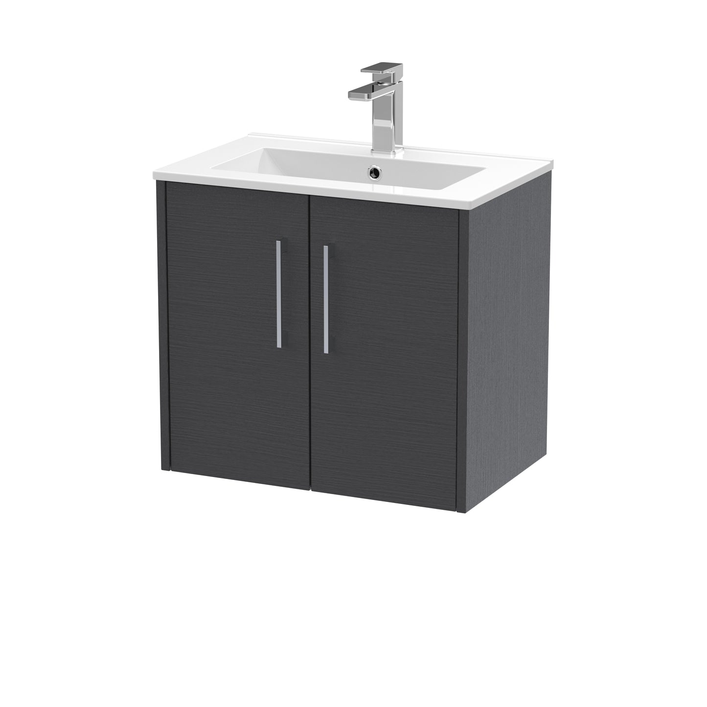 Hudson Reed 600mm Wall Hung 2 Door Vanity & Basin 2