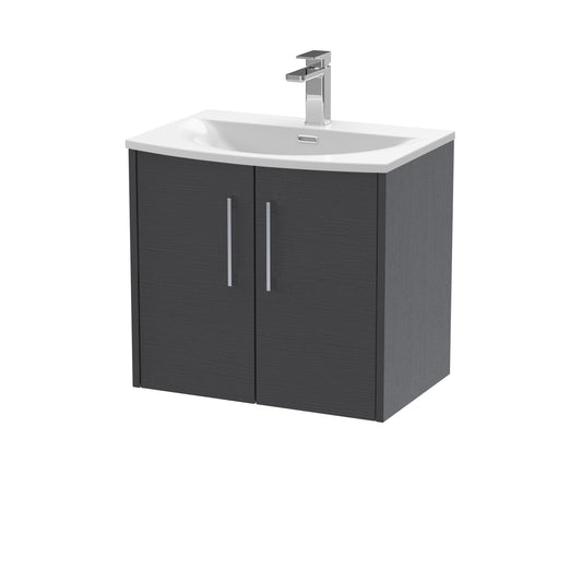 Hudson Reed 600mm Wall Hung 2 Door Vanity & Basin 4