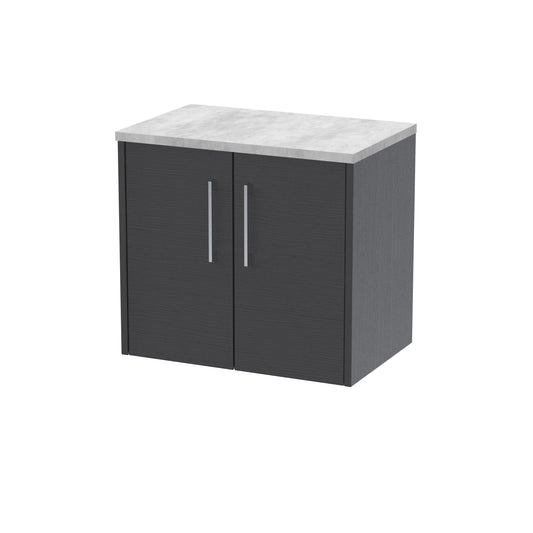 Hudson Reed 600mm Wall Hung 2 Door Vanity & Laminate Top