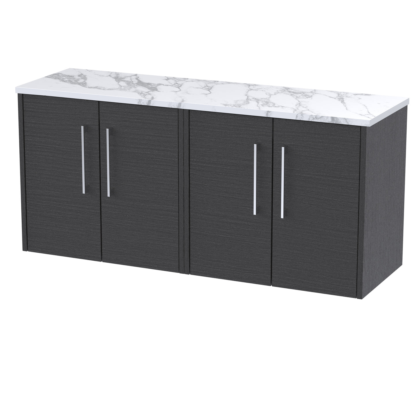 Hudson Reed 1200 Wall Hung 4-Door Vanity & Laminate Worktop