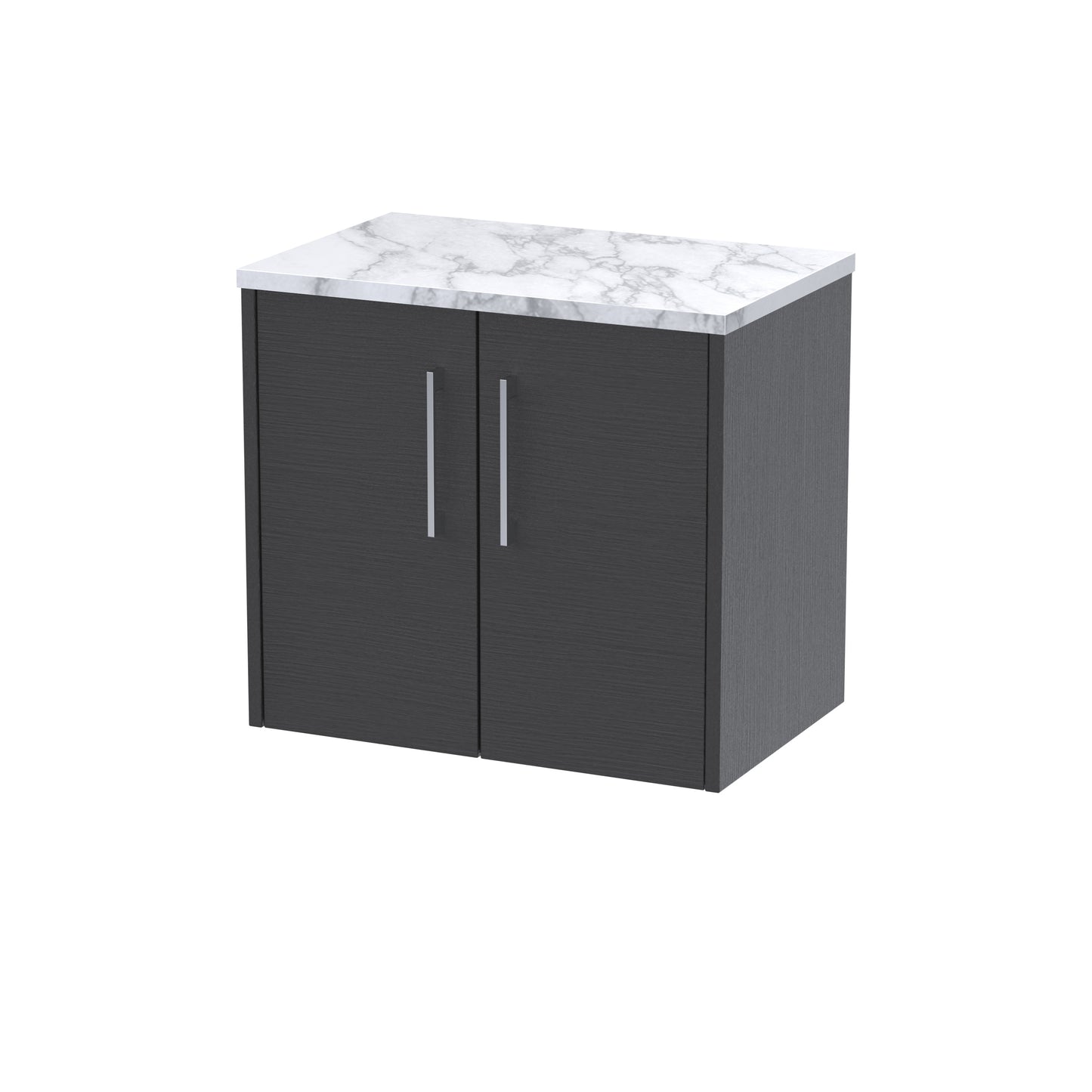 Hudson Reed 600 Wall Hung 2-Door Vanity & Laminate Worktop