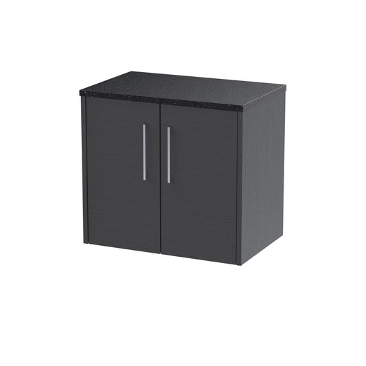 Hudson Reed 600mm Wall Hung 2 Door Vanity & Laminate Top