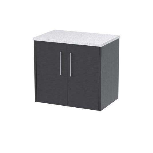 Hudson Reed 600mm Wall Hung 2 Door Vanity & Laminate Top