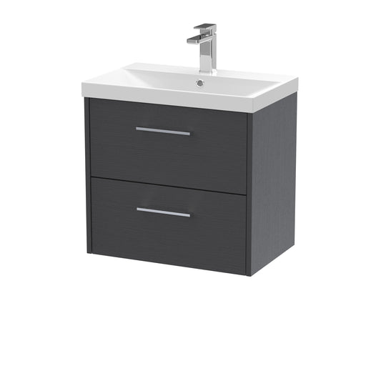 Hudson Reed 600mm Wall Hung 2 Drawer Vanity & Basin 3