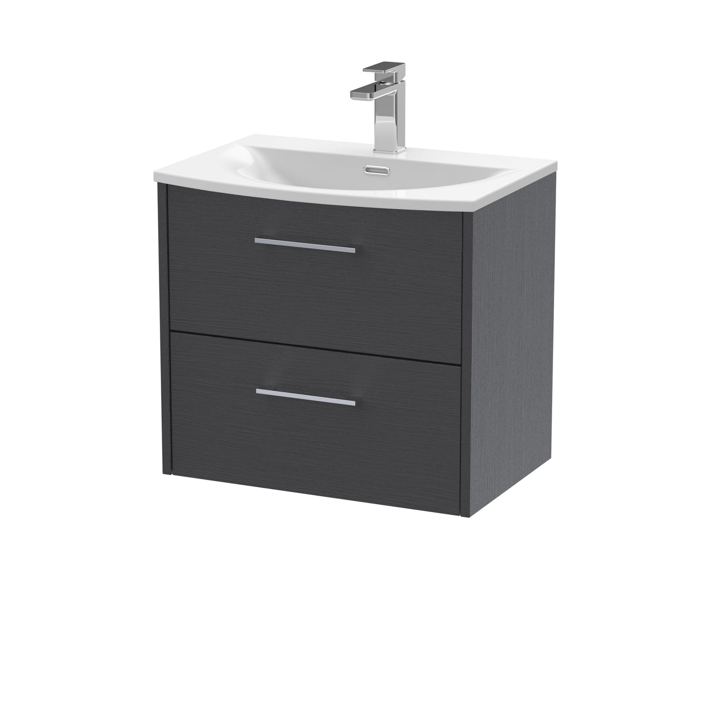 Hudson Reed 600mm Wall Hung 2 Drawer Vanity & Basin 4