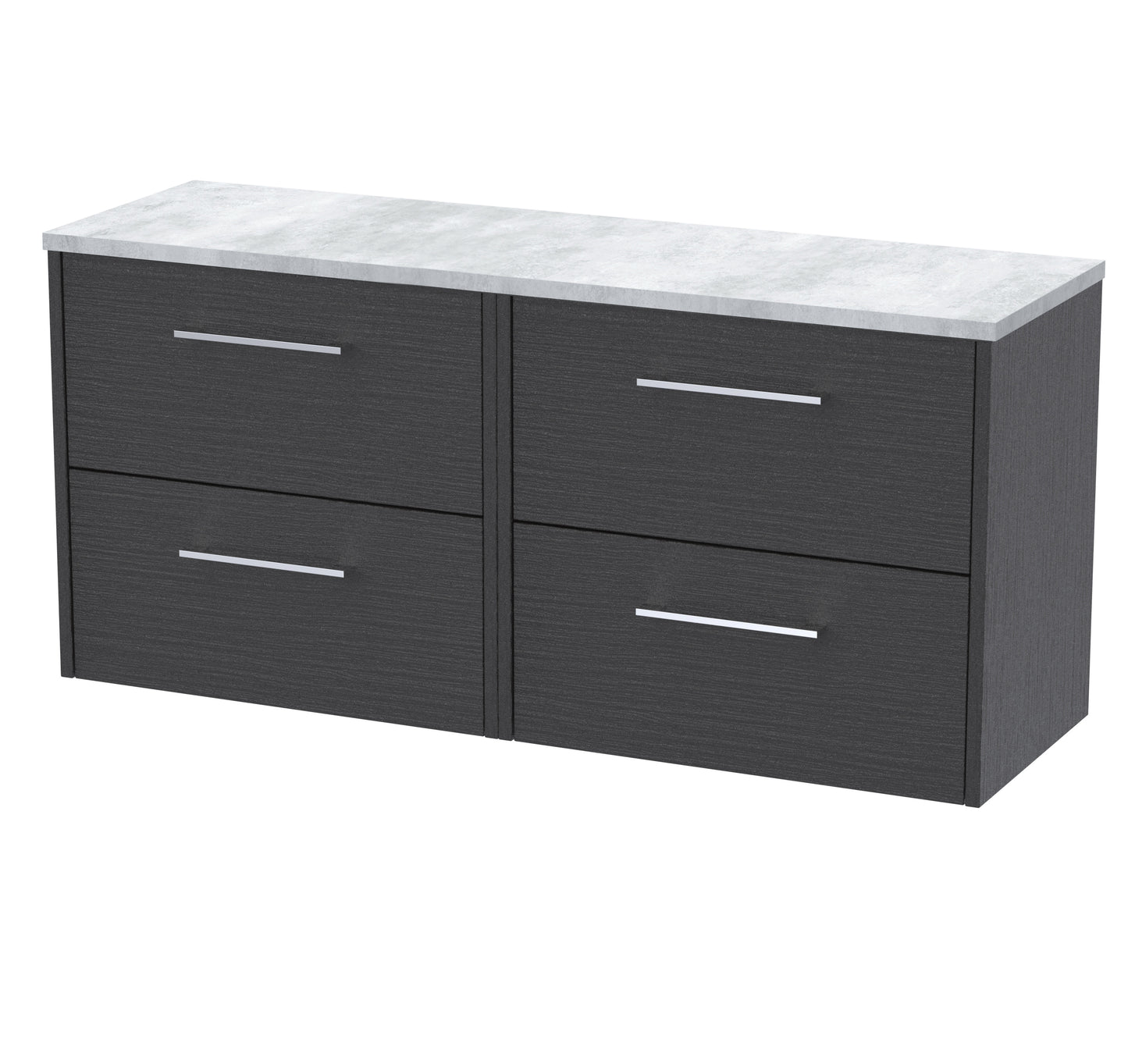 Hudson Reed 1200 Wall Hung 4-Drawer Vanity & Laminate Worktop
