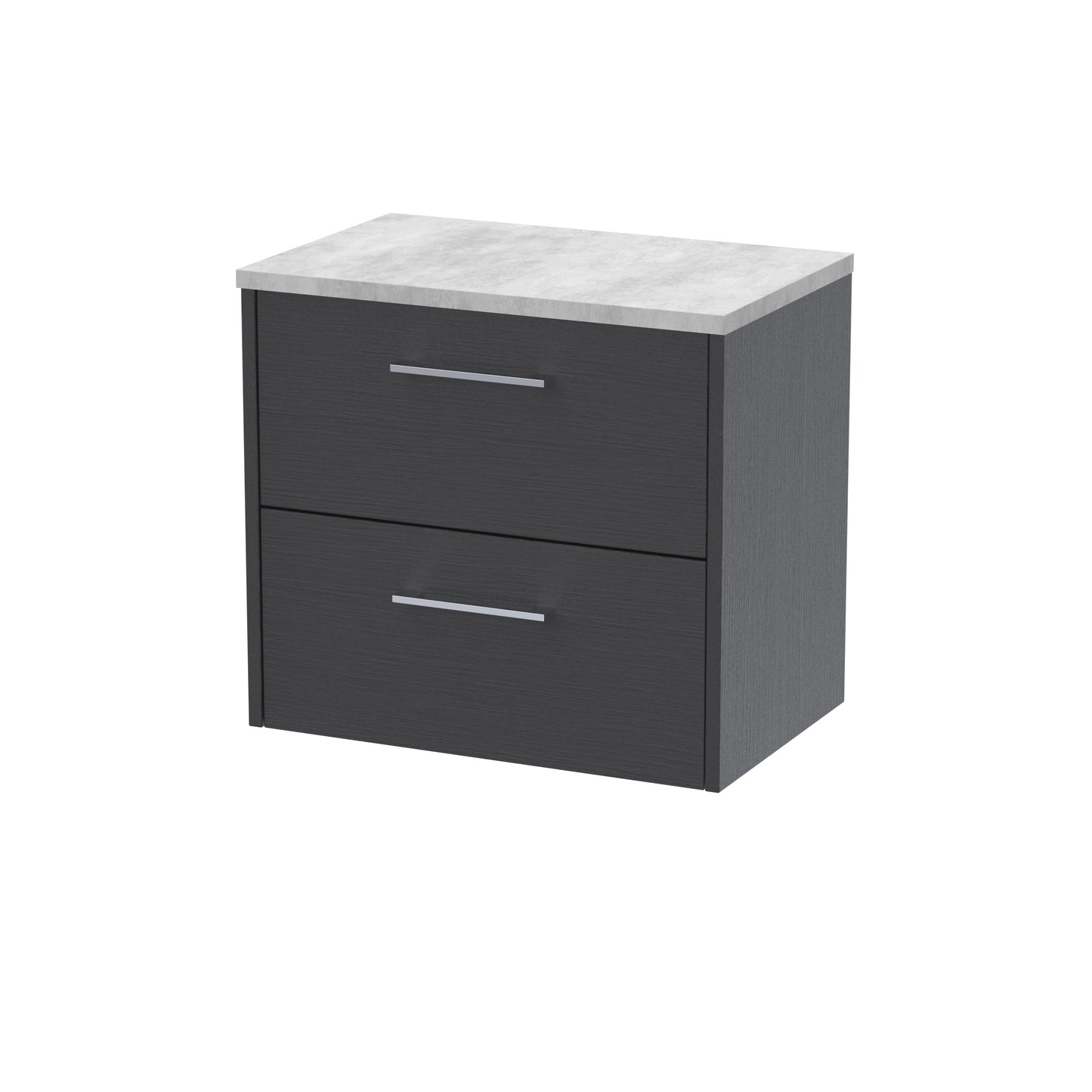 Hudson Reed 600mm Wall Hung 2 Drawer Vanity & Laminate Top
