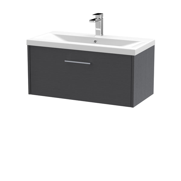 Hudson Reed 800mm Wall Hung Single Drawer Vanity & Basin 1