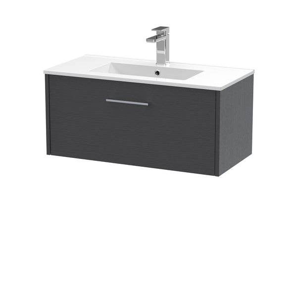 Hudson Reed 800mm Wall Hung Single Drawer Vanity & Basin 2