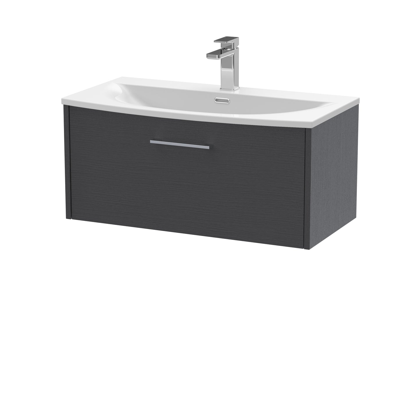 Hudson Reed 800mm Wall Hung Single Drawer Vanity & Basin 4
