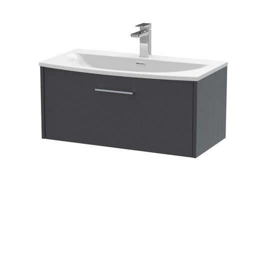 Hudson Reed 800mm Wall Hung Single Drawer Vanity & Basin 4