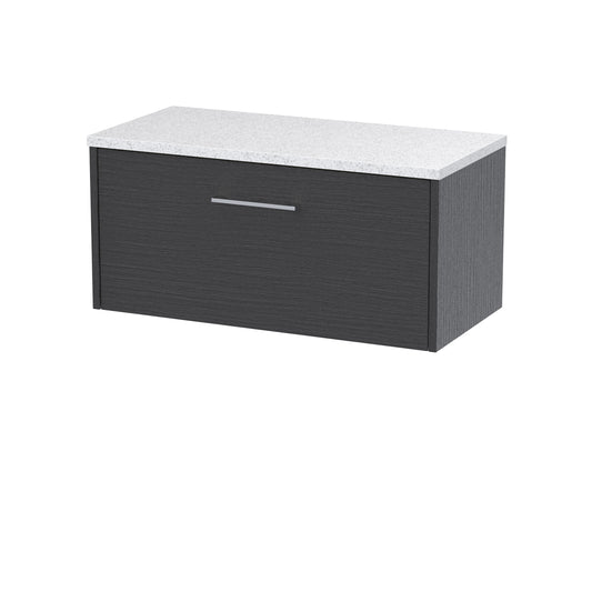 Hudson Reed 800mm Wall Hung Single Drawer Vanity & Laminate Top