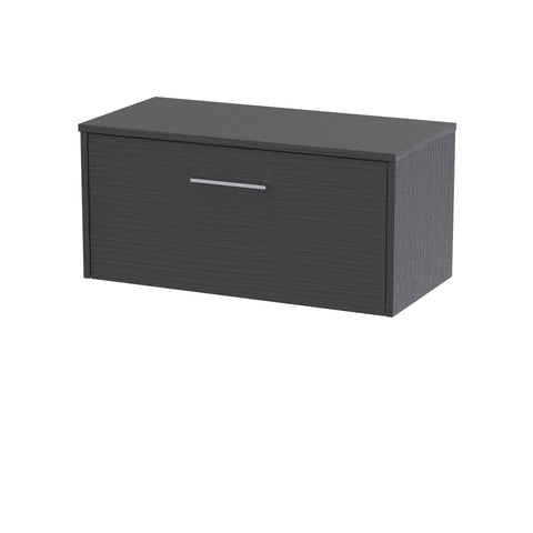 Hudson Reed 800mm Wall Hung Single Drawer Vanity & Worktop