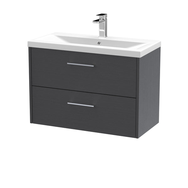 Hudson Reed 800mm Wall Hung 2 Drawer Vanity & Basin 1