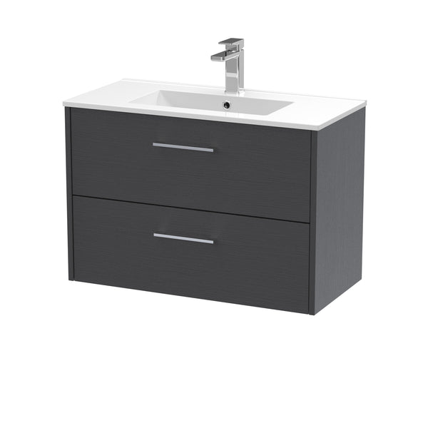 Hudson Reed 800mm Wall Hung 2 Drawer Vanity & Basin 2