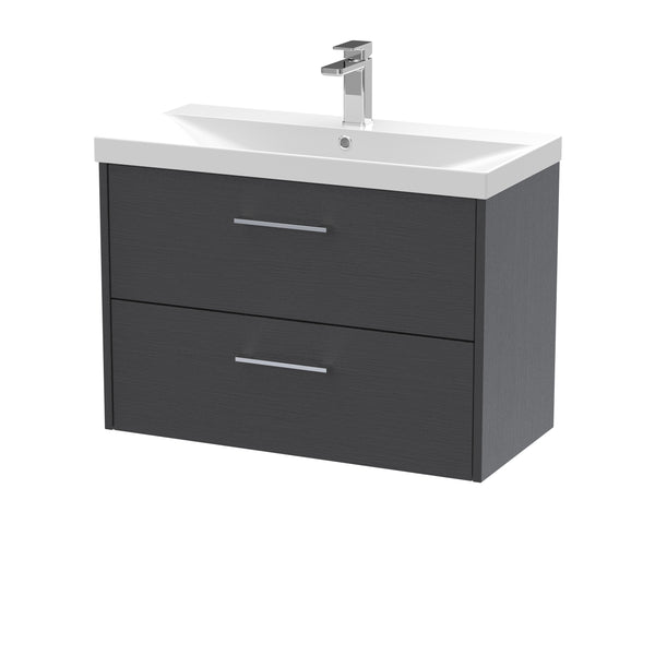 Hudson Reed 800mm Wall Hung 2 Drawer Vanity & Basin 3