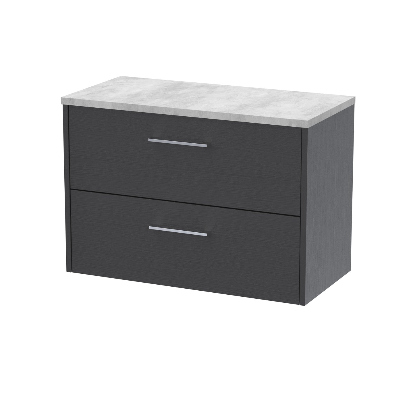 Hudson Reed 800mm Wall Hung 2 Drawer Vanity & Laminate Top