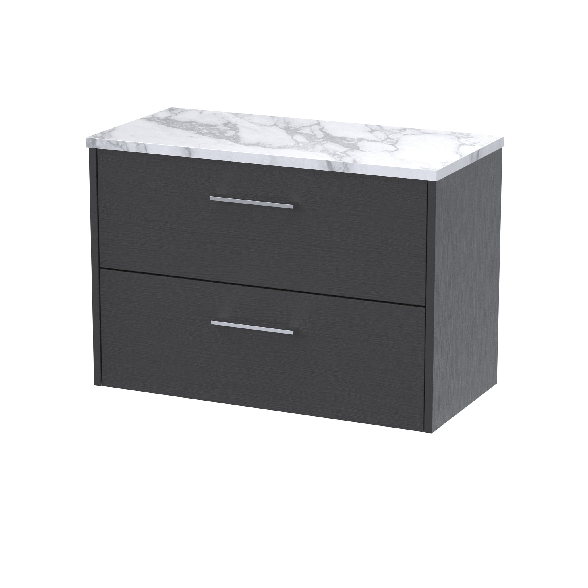 Hudson Reed 800 Wall Hung 2-Drawer Vanity & Laminate Worktop