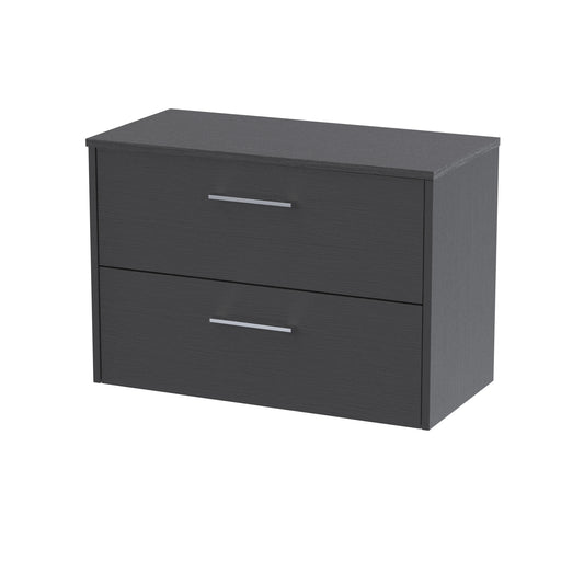 Hudson Reed 800mm Wall Hung 2 Drawer Vanity & Worktop