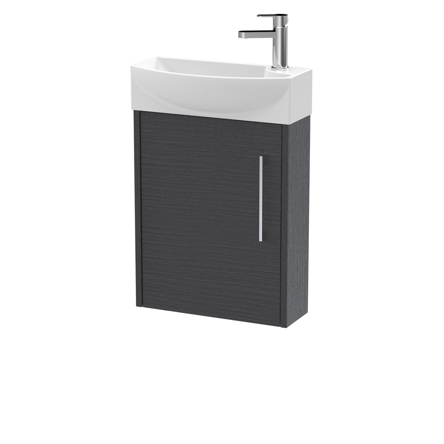 Hudson Reed 440mm Wall Hung 1 Door Unit & 1TH Basin LH