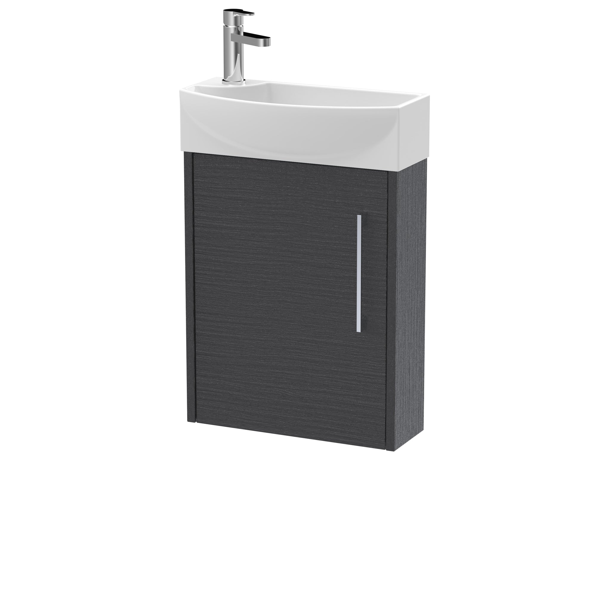 Hudson Reed 440mm Wall Hung 1 Door Unit & 1TH Basin RH