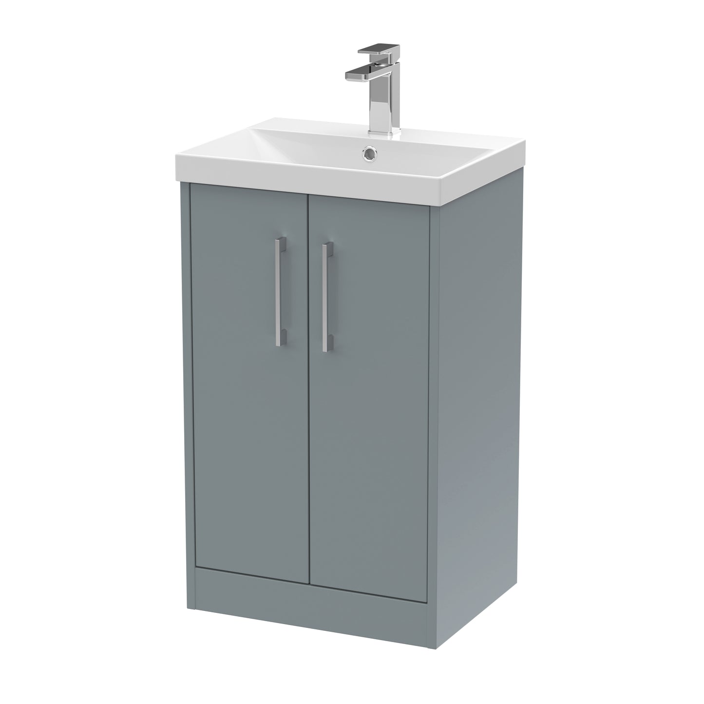 Hudson Reed 500mm Floor Standing 2 Door Vanity & Basin 3