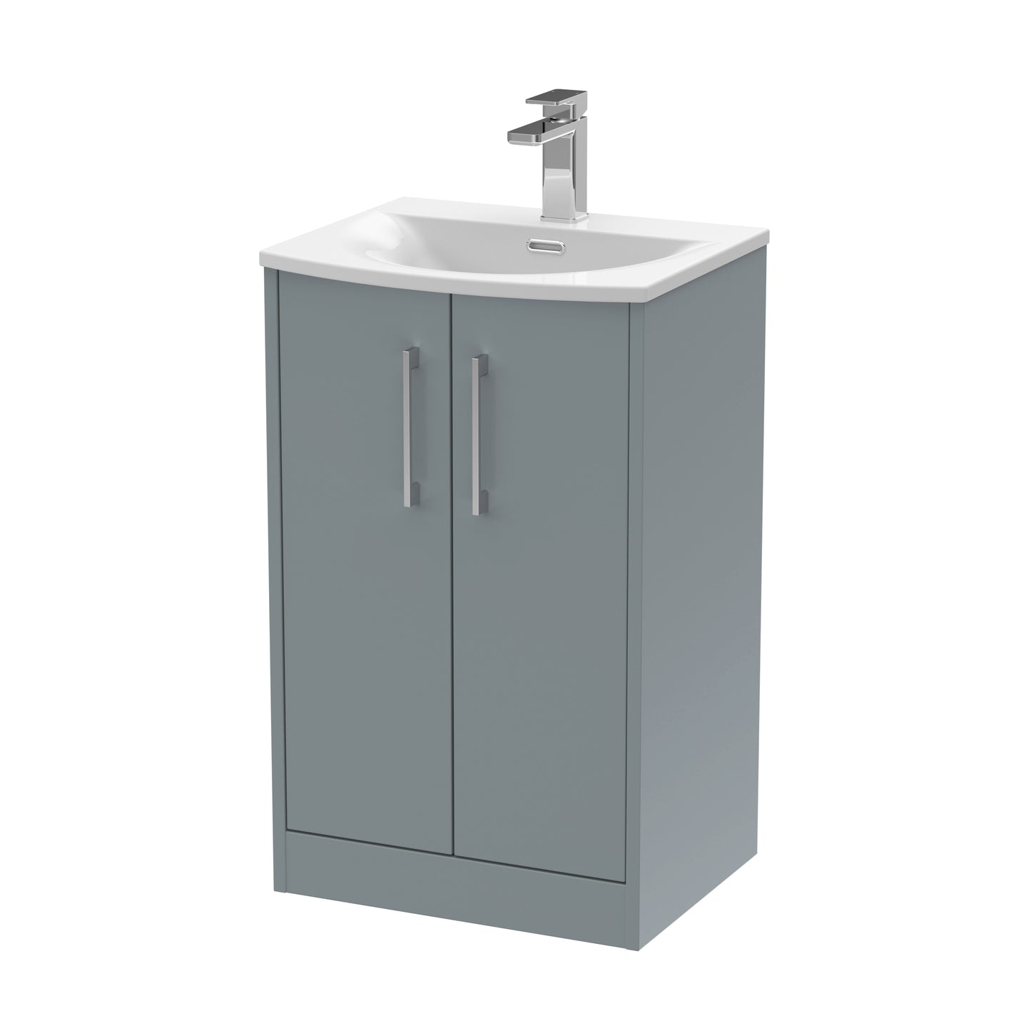 Hudson Reed 500mm Floor Standing 2 Door Vanity & Basin 4