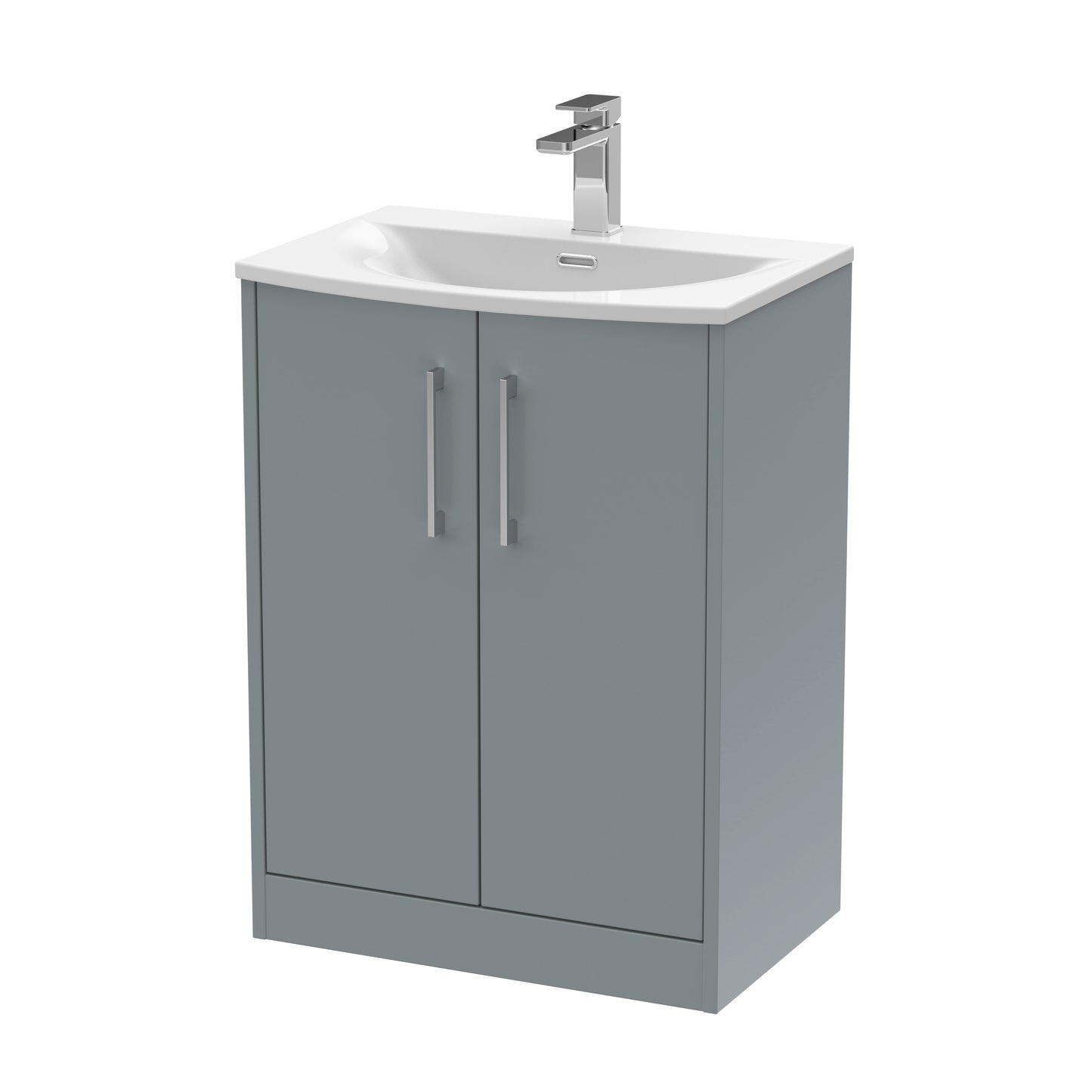 Hudson Reed 600mm Floor Standing 2 Door Vanity & Basin 4