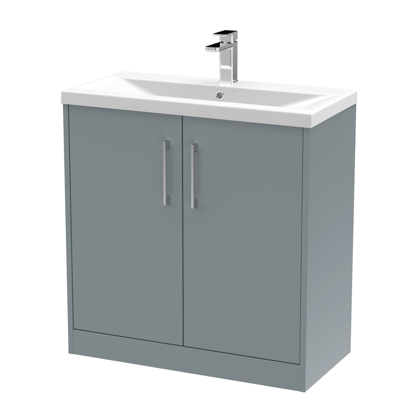 Hudson Reed 800mm Floor Standing 2 Door Vanity & Basin 1