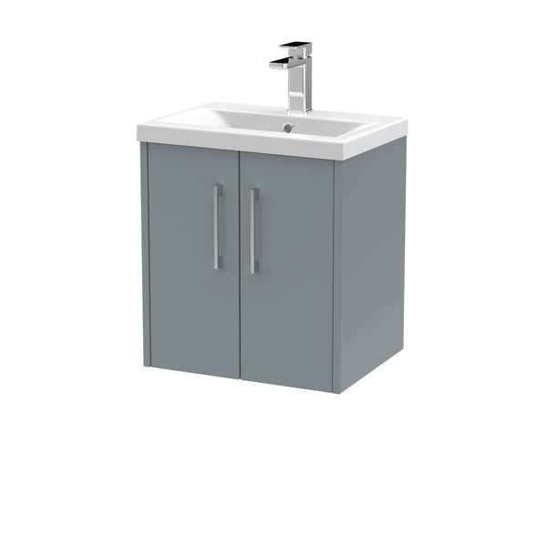 Hudson Reed 500mm Wall Hung 2 Door Vanity & Basin 1