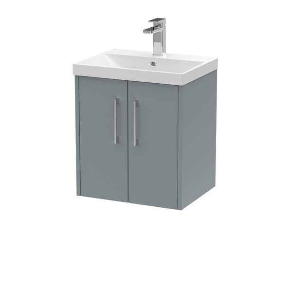 Hudson Reed 500mm Wall Hung 2 Door Vanity & Basin 3