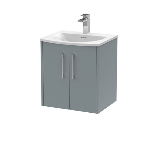 Hudson Reed 500mm Wall Hung 2 Door Vanity & Basin 4