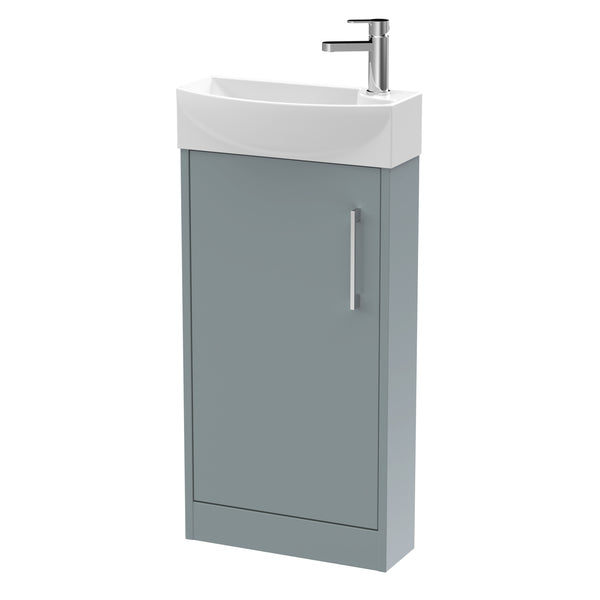Hudson Reed 440mm Floor Standing 1 Door Unit & 1TH Basin LH