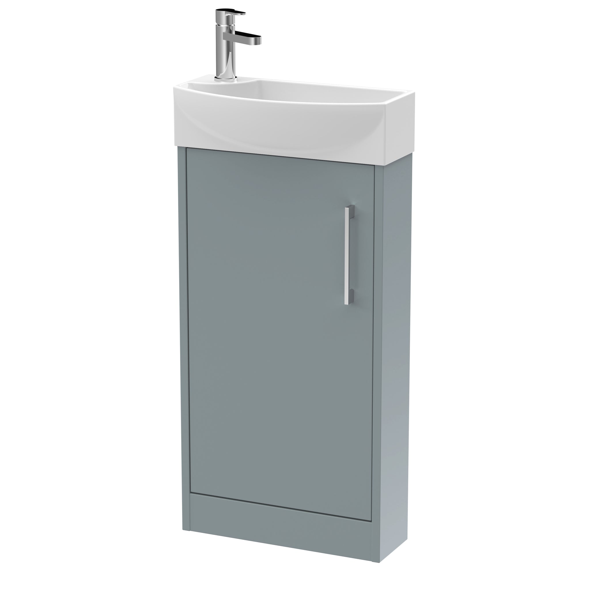 Hudson Reed 440mm Floor Standing 1 Door Unit & 1TH Basin RH
