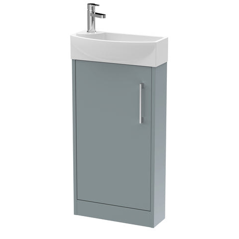 Hudson Reed 440mm Floor Standing 1 Door Unit & 1TH Basin RH