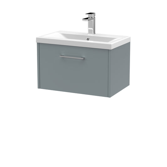 Hudson Reed 600mm Wall Hung Single Drawer Vanity & Basin 1