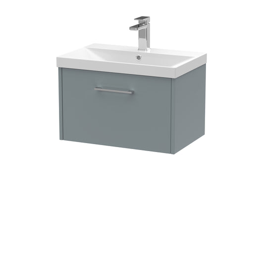 Hudson Reed 600mm Wall Hung Single Drawer Vanity & Basin 3