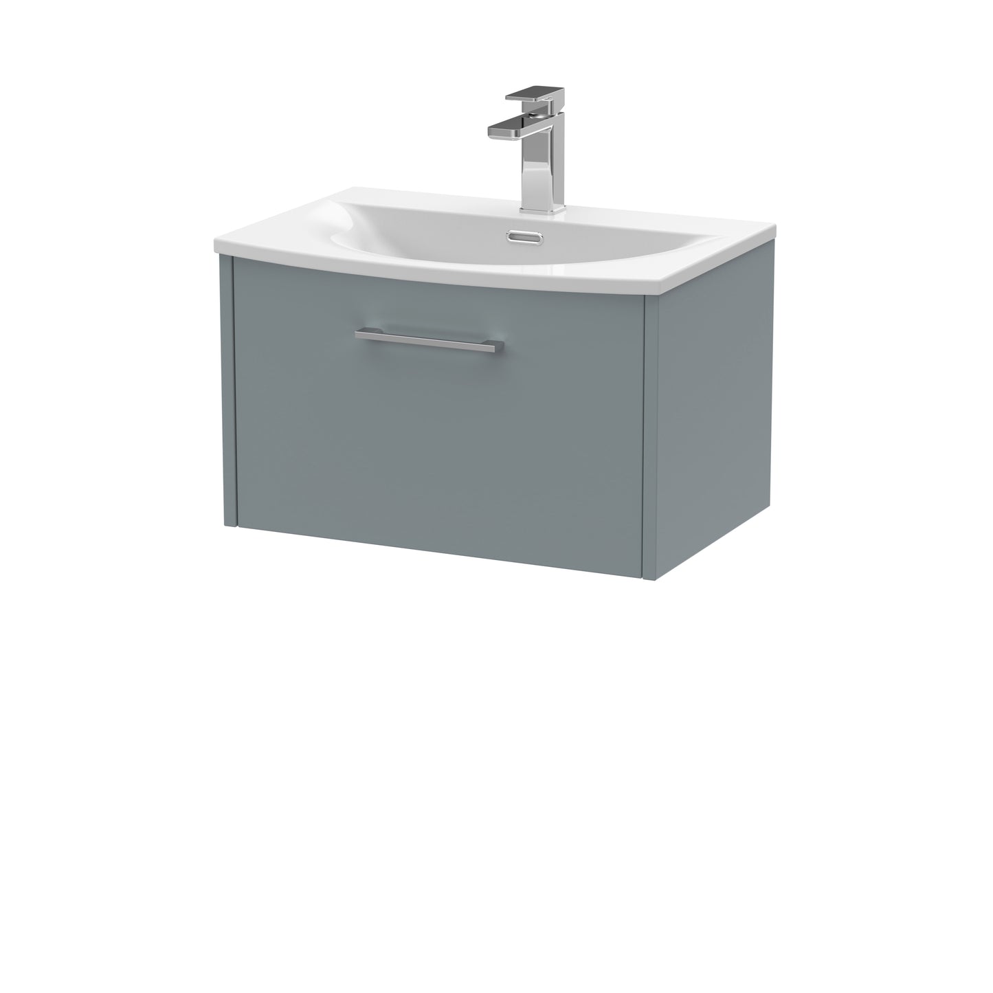 Hudson Reed 600mm Wall Hung Single Drawer Vanity & Basin 4