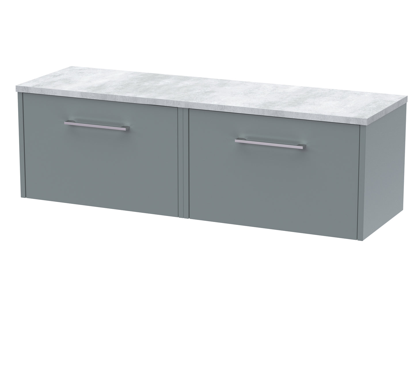 Hudson Reed 1200 Wall Hung 2-Drawer Vanity & Laminate Worktop